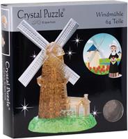 HCM KINZEL 3D-Puzzle »Crystal Puzzle, Windmühle«, 64 Puzzleteile