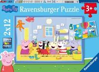 Ravensburger Kinderpuzzle 05574 - Peppas Abenteuer - 2x12 Teile Peppa Pig Puzzle Kinder ab 3 Jahren  Kinder