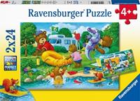 Ravensburger Spieleverlag Ravensburger Kinderpuzzle - Familie Bär geht campen -Puzzle für Kinder ab 4 Jahren