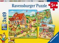 Ravensburger Spieleverlag Ravensburger Kinderpuzzle - Ferien auf dem Land -Puzzle für Kinder ab 5 Jahren