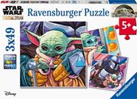 Ravensburger Star Wars The Mandalorian Baby Yoda Puzzel (3x49 stukjes)
