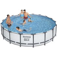 Bestway 56462 Oberirdischer Pool Schwimmbad Rund 549x122cm mit Pumpe - 