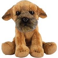 Suki Gifts Pluche knuffel dieren Border Terrier hond 13 cm -