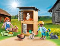 Playmobil 70675 gift set konijnenvoeding