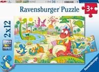 Ravensburger Lievelingsdino's Puzzel (2x12 stukjes)
