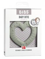Bibs Baby bite heart sage 1st