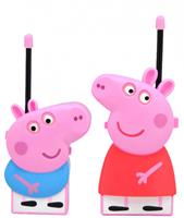 Nickelodeon walkie talkie Peppa Pig roze/rood/blauw 2 delig