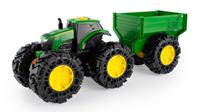 Tomy John Deere - Lights & Sounds Tractor with Wagon