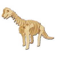 Houten 3D puzzel brachiosaurus dinosaurus 23 cm -