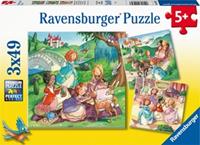 Ravensburger Kinderpuzzle - Kleine Prinzessinnen - 3x49 Teile Puzzle Kinder ab 5 Jahren  Kinder