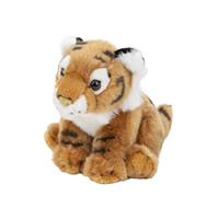 Nature Plush Planet Pluche bruine tijger knuffel van 18 cm -