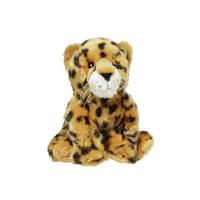 Nature Plush Planet Pluche kleine cheetah/jachtluipaard knuffel van 18 cm -