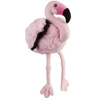 Nature Plush Planet Pluche knuffel dieren Flamingo vogel van 30 cm -