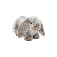 Nature Plush Planet Pluche hangoor konijn grijs knuffel van 21 cm -