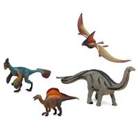 Fiesta carnavales Speelgoed dino dieren figuren 4x stuks dinosaurussen -