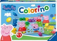 Ravensburger Verlag Ravensburger Kinderspiele - 20892 - Peppa Pig Colorino, Kinderspiel zum Farbenlernen, Mosaik Steckspiel, ab 2 Jahre