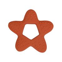 Filibabba Teether - Star natural Rubber - rust