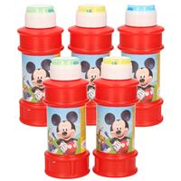 Disney 10x  Mickey Mouse bellenblaas flesjes met bal spelletje in dop 175 ml voor kinderen