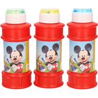 Disney 3x  Mickey Mouse bellenblaas flesjes met bal spelletje in dop 175 ml voor kinderen