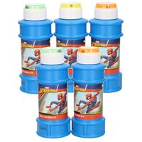 Spiderman 6x Marvel  bellenblaas flesjes met bal spelletje in dop 175 ml voor kinderen