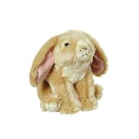 Nature Plush Planet Pluche hangoor konijn beige knuffel van 18 cm -