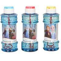 Disney 4x  Frozen 2 bellenblaas flesjes met bal spelletje in dop 300 ml voor kinderen