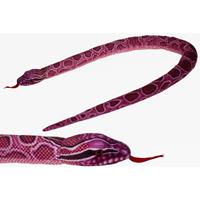 Nature Plush Planet Pluche knuffel dieren roze python slang van 150 cm -