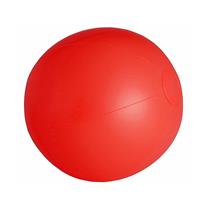 Trendoz Opblaasbare zwembad strandbal plastic rood 28 cm -