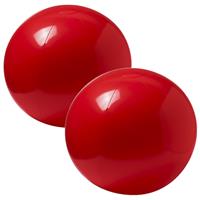 Trendoz 2x stuks opblaasbare strandballen extra groot plastic rood cm -