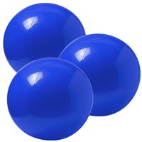 Trendoz 6x stuks opblaasbare strandballen extra groot plastic blauw cm -