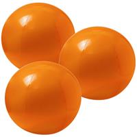 Trendoz 6x stuks opblaasbare strandballen extra groot plastic oranje cm -