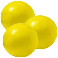 Trendoz 10x stuks opblaasbare strandballen extra groot plastic geel cm -