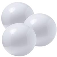 Trendoz 10x stuks opblaasbare strandballen extra groot plastic wit cm -
