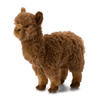 WNF pluche bruine alpaca/lama knuffel 31 cm speelgoed -