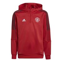 adidas Manchester United FC 1/4 Zip Hoodie Junior, Rood