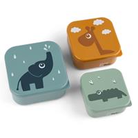 Done by Deer™ Snackbox-Set Deer friends Blau 3-er Pack