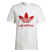 adidas Originals Manchester United FC Old Trafford T-Shirt, Wit