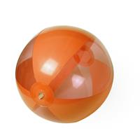 Trendoz Opblaasbare strandbal plastic oranje 28 cm -