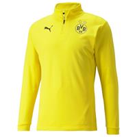 PUMA Dortmund Trainingsshirt Kwartrits Pre Match - Geel/Zwart