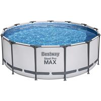 Bestway Steel Pro MAX™ Ersatzpool ohne Zubehör Ø 396 x 122 cm, lichtgrau, rund