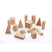 TickiT EDX Education 52177 Solides Geometriemodell aus Holz (15-teilig)