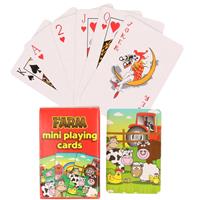 Mini Boerderij Dieren Thema Speelkaarten 6 X 4 Cm In Doosje - Kaartspel