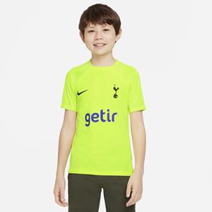 Nike Tottenham Hotspur Strike  voetbaltop met Dri-FIT en korte mouwen voor kids - Geel