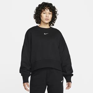 Nike Sportswear Phoenix Fleece Extra oversized sweatshirt met ronde hals voor dames - Zwart