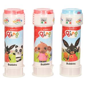 Shoppartners 3x Bing konijn bellenblaas flesjes met bal spelletje in dop 60 ml voor kinderen