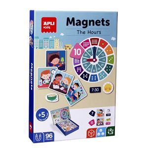 APLI Kids Magnetspiel, Lerne die Uhr bunt