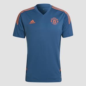 Adidas manchester united fc condivo 22 trainingsshirt 22/23 blauw/oranje heren