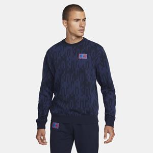 Nike FC Barcelona Club Sweatshirt van sweatstof met graphic voor heren - Blauw