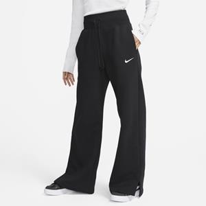 Nike Sportswear Phoenix Fleece Joggingbroek met hoge taille en wijde pijpen voor dames - Zwart