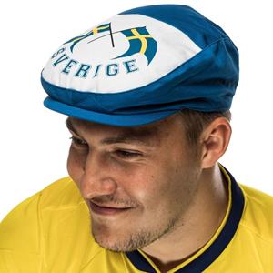 Alseca Zweden Baret Hat - Blauw/Wit